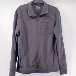 Alpine Design Mock Neck Soft Shell Jacket Full-Zip Outdoor Hiking Grey 5 Pocket